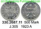 Deutschland 500 Mark J.305 . 330.2687.11