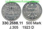 Deutschland 500 Mark J.305 . 330.2688.11