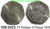 Mexico 10 Pesos *72 KM477 Hidalgo . 508.0423.11 -