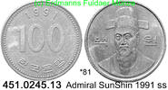 Korea South Südkorea 100 Won . *81 KM35 Seefahrer -