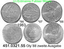 Korea South Südkorea 3 Werte *86 bis *88 Oly´88 . 451.0321.55 -