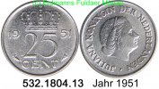 Netherlands Niederlande 25 Cent *67 KM183 . 532.1804.13 -