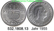 Netherlands Niederlande 25 Cents *67 KM183 . 532.1808.13 -
