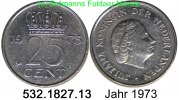 Netherlands Niederlande 25 Cents *67 KM183 . 532.1827.13 -