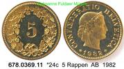 Switzerland Schweiz 5 Rappen *24c KM26c . 678.0369.11 -