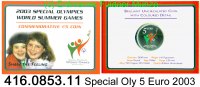 Irland 5 Euro Farbmünze Special Olympics . 300.0853.11