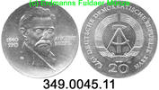 Deutschland DDR Germany DDR 20 Mark Bebel . 349.0045.11