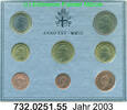 Vatican 3,88 Euro Kursmünzensatz 2003 Blister .732.0251.55 Изображение
