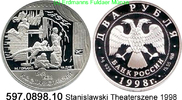 Russland 2 Rubel *579 KMY610 Stanislawsky Theaterszene . 597.0898.10