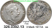 Preußen 3 Mark J. 103 Wilhelm II.