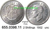 Südafrika South Africa 2 Shillings *59 KM38.2
