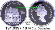 Canada Kanada 10 Cents *370 KM409 Desjardines orig. Blister 191.0397.10 -