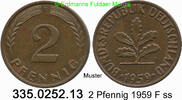 BRD 2 Pfennig J. 381 . 335.0252.13 -