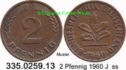 BRD 2 Pfennig J.381 . 335.0259.13 -