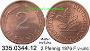 BRD 2 Pfennig J.381a . 335.0344.12 -