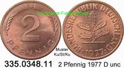 BRD 2 Pfennig J.381a . 335.0348.11 -