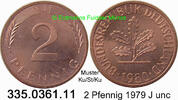 BRD 2 Pfennig J.381a . 335.0361.11 -