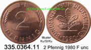 BRD 2 Pfennig J.381a . 335.0364.11 -
