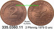 BRD 2 Pfennig J.381a . 335.0360.11 -