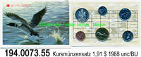 Canada 1,91 Dollars Kursmünzensatz . 194.0073.55 -