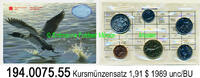 Kanada 1,91 Dollars Kursmünzensatz . 194.0075.55 -