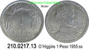 Chile 1 Peso *26 KM179a O´Higgins . 210.0217.13 -