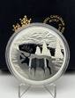 Canada 30$ 2017 Endangered Animal Cutout Woodland Caribou Silver Coin Proof