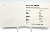 Palau 5$ 2011 PEARL PINK Princess of Sea Marine Life Silver Coin Proof