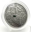 Palau 5$ 2009 Treasures of the World EMERALDS Silver Coin