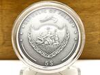 Palau 5$ 2009 Treasures of the World EMERALDS Silver Coin