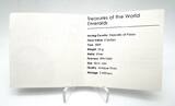 Palau 5$ 2009 Treasures of the World EMERALDS Silver Coin