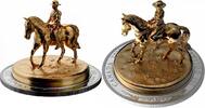 Canada Coins Canada 100$ 10 oz Pure Silver Gold-Plated Sculpture Coin RCMP Musical RIDE -