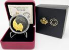 Canada Coins 2021 $ Canada 20 Black and Gold The Grey Wolf Rhodium Plated 1 oz Silver Coin -