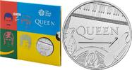 European Coins Great Britain £5 QUEEN MUSIC LEGENDS Brilliant Uncirculated Coin Hot Space -