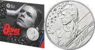 European Coins Great Britain UK £5 DAVID BOWIE MUSIC LEGENDS BU Coin Edition 1 -