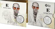 European Coins Great Britain UK £5 ELTON JOHN MUSIC LEGENDS BU Coin Rocket Man -
