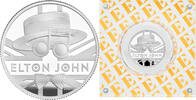 European Coins Great Britain UK £1 ELTON JOHN MUSIC LEGENDS 1/2oz Silver Proof Coin -