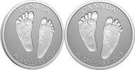 World Coins CANADA 2023 $10 Welcome to the World Baby Feet Baby Gift Silver Coin -
