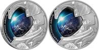 World Coins Niue 2022 1$ EARTH FROM ABOVE 1 oz Silver Proof Coin -