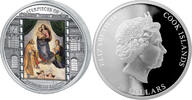 World Coins Cook Island 20$ Masterpieces of Art Raffael SISTINE MADONNA Silver Coin 7 -