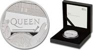 European Coins Great Britain £5 Music Legends Queen Silver Proof 2 oz Coin Box Coa -