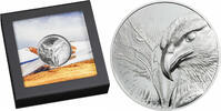 World Coins Mongolia 500 Togrog MAJESTIC EAGLE 1 Oz High Relief Silver Coin -