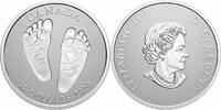 World Coins CANADA $10 Welcome to the World Baby Feet Baby Gift Silver Coin -