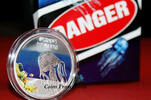 World Coins Tuvalu BOX JELLYFISH Australia Deadly Dangerous 1$ Silver Coin -