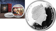 World Coins Cook 20$ Masterpieces of Art Bambini Adoration Magi 3oz Silver Coin 20 -