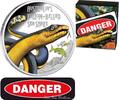 Canada Coins Tuvalu 1$ Deadly & Dangerous Yellow-Bellied Sea Snake 1 oz Silver Coin -