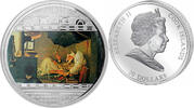 World Coins Cook Masterpieces of Art Carl Spitzweg The poor Poet 3 oz Silver Coin 5 -