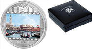 World Coins Cook 20$ Masterpieces of Art Canaletto Molo Bucintoro 3 oz Silver Coin 13 -