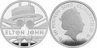 European Coins Great Britain £10 Music Legends ELTON JOHN Silver Proof 5 oz Coin Box Coa -
