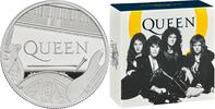 European Coins Great Britain £10 Music Legends QUEEN Silver Proof 5 oz Coin Royal Mint -